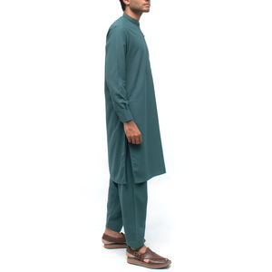 2025 New Arrival High Quality Men Shalwar Kameez Suit Pakistani Indian <b>Stitched</b> Shalwar Kameez All Size Available Shalwar Kameez - Product Image 5