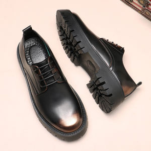 รองเท้าผู้ชายลำลองแบบผูกเชือก ลายสก็อต หนัง PU สำหรับงานแต่งงาน งานเลี้ยง และธุรกิจ - Product Image 2