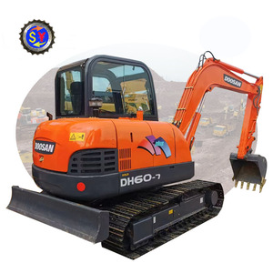 Doosan รถขุดไฮดรอลิกขนาดมินิของ Dh60-7ตีนตะขาบ6ตันรถ DX60รุ่นใหม่ล่าสุดไม่กี่ชั่วโมง - Product Image 1