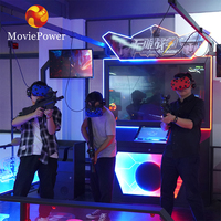 Jeu de simulateur de VR 4 joueurs machine d'arcade arène de tir VR simulateur de tir d'arcade de chasse virtuelle avec pistolet VR pour centre commercial