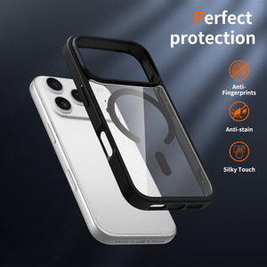 Прозрачный чехол N52 с сильным магнитным креплением для <span class=keywords><strong>iPhone</strong></span> 11-17 Pro Max, акриловая крышка с защитой от пожелтения, в комплекте БЕСПЛАТНАЯ розничная упаковка - Product Image 4