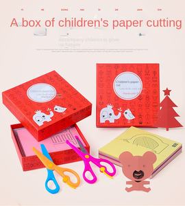 Libro fatto a mano <span class=keywords><strong>fai</strong></span> <span class=keywords><strong>da</strong></span> <span class=keywords><strong>te</strong></span> con taglio di carta per bambini giocattolo educativo per bambini di 4-6 anni ragazzi ragazze scuola materna adatto per bambini Origami materiali - Product Image 5