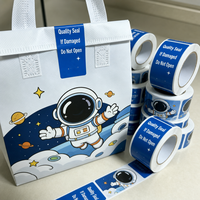 Étiquettes de sécurité - Autocollants adhésifs imperméables personnalisés pour sacs de livraison de repas à emporter, pour l'emballage des restaurants et des services de traiteur