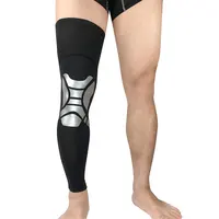 Logo cliente proteggi palestra gamba intera supporto ginocchio manica lunga compressione stinco polpaccio