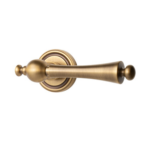 现代美式室内黄铜静音门锁轻型豪华拉丝金饰面卧室家用实心门把手 - Product Image 6