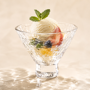 Ensemble de coupes à dessert en verre cristal de luxe, faites à la main, écologiques, lavables au lave-vaisselle, modernes, sur pied, pour glaces, coupes glacées, mousses et fêtes - Product Image 2