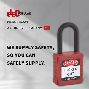 2025 elecpopular Đỏ OSHA-compliant Loto ổ khóa Kit 2 nylon an toàn padlocks 2 phím mỗi khóa keyed khác nhau cho công nghiệp - Product Image 2