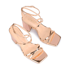 WETKISS Custom Brand Name <span class=keywords><strong>sandali</strong></span> <span class=keywords><strong>con</strong></span> <span class=keywords><strong>tacco</strong></span> quadrato <span class=keywords><strong>sandali</strong></span> specchio PU <span class=keywords><strong>sandali</strong></span> estivi <span class=keywords><strong>con</strong></span> cinturino incrociato da donna - Product Image 3