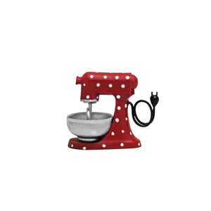 Mezclador de soporte en miniatura para casa de muñecas, escala 1/12, nuevo estilo, estilo navideño, Mini mezclador rojo, accesorios para casa de muñecas - Product Image 1