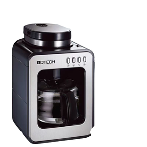 <b>Fully</b> <b>Automatic</b> Stainless Steel Mini <b>Coffee</b> Maker for Home Use-14-Cup Capacity Integrated Grinding Temperature Control - Product Image 1