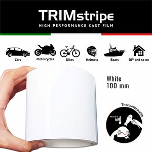 Strisce adesive bianche da 100 mm per apparecchiature di riparazione carrozzeria - Product Image 1