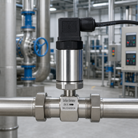 Capteur de débit micro-électrique, débitmètre à turbine, débitmètres d'huile hydraulique et de carburant 4-20mA pour la mesure du débit de liquides industriels