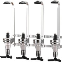 Accessoires pour restaurant, café, bar : Distributeur de vin et de spiritueux mural en métal pour 4 bouteilles