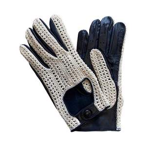 Gants de conduite professionnels en cuir respirants, antidérapants, à doigts entiers, conçus sur mesure par un fabricant de premier plan, en vente - Product Image 1