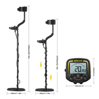 Nouveau détecteur de métaux souterrain KMOON/KXMOON TX-850 avec écran LCD, tige réglable de 40 à 50 pouces, bobine de recherche étanche, garantie 1 an
