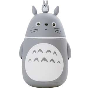 Tasse à thé en verre de dessin animé <span class=keywords><strong>Totoro</strong></span> Tasse à bouteille d'eau portable Double résistant à la chaleur Lovely My <span class=keywords><strong>Totoro</strong></span> Student Kid Mug avec couvercle à boire - Product Image 4