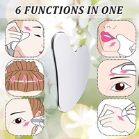 Peut faire votre LOGO forme de coeur 304 acier inoxydable Gua Sha conseil grattage du visage corps Guasha visage outil de Massage