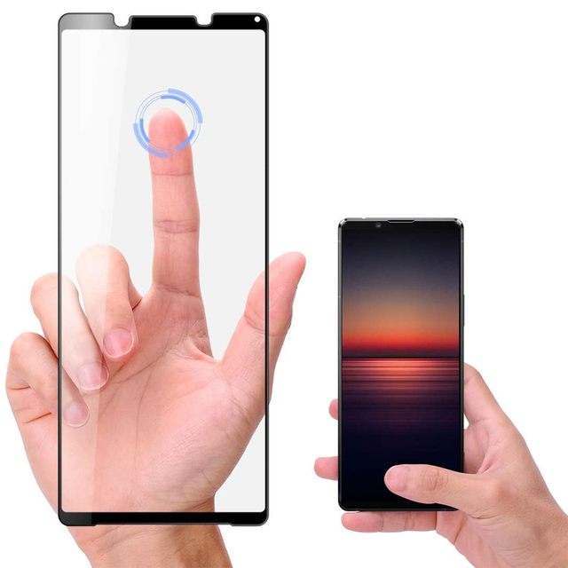 Full Screen Glue Hard Tempered Glass Phone Protector for Sony Xperia 1 II 1 5 IV 10 III Oleophobic