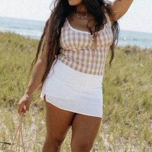 Nouveau débardeur à dos nu à imprimé écossais hawaïen avec boutons, sur mesure, 100% rayonne, débardeur doux - Product Image 4