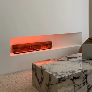 Cheminée électrique intelligente en acier inoxydable de style européen et américain, contrôlée par application, 1500W, pour salon et hôtel - Product Image 5