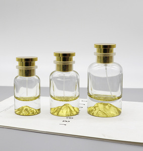 Luxury 30ml 50ml Thick Bottom Empty Glass Perfume Spray <b>Bottle</b> High Quality Refillable Fragrance Container with Aluminum Cap - Product Image 3