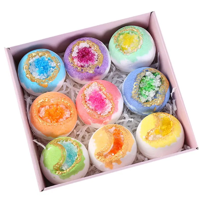 Factory Customized 20 Years Experience private label Crystal Sea Saltorganic bath bombs wholesale
