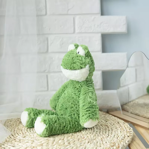 ตุ๊กตากบยัดไส้ตัวใหญ่สีเขียวแบบกำหนดเองตุ๊กตาผ้ากำมะหยี่ขนนุ่มน่ารักสำหรับเป็นของขวัญสำหรับเด็ก - Product Image 3
