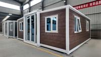 Maison conteneur extensible durable de 20 pieds ou 30 pieds, préfabriquée et personnalisable, pour le tourisme, les stations balnéaires et le glamping en plein air