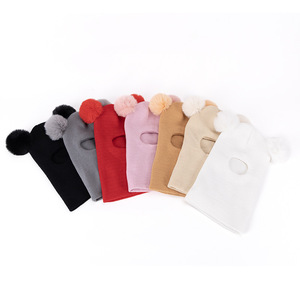Combinaison d'hiver pour bébés en tricot 100% acrylique, bonnet doublé en <span class=keywords><strong>polaire</strong></span>, pull à capuche avec protection des oreilles, <span class=keywords><strong>cagoule</strong></span> pour garçons et filles, ski - Product Image 5