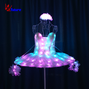 Falda brillante con luz LED para niña de alta calidad, <span class=keywords><strong>minifalda</strong></span> de Ballet, ropa Led, disfraces de actuación <span class=keywords><strong>en</strong></span> escenario - Product Image 3