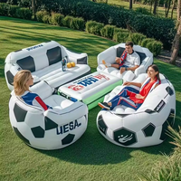 Fauteuil gonflable pour l'intérieur et l'extérieur, idéal pour la salle de sport, le camping, le bureau, les fêtes, les pique-niques et les voyages