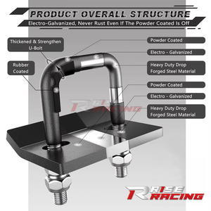 <span class=keywords><strong>Prix</strong></span> usine – Nouveau stabilisateur anti-oscillation robuste de 2 pouces avec boulon en U, tendeur de remorque, fixation facile, pièces pour remorques - Product Image 3