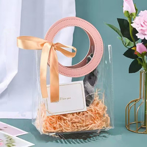 Bolsas de Regalo de Plástico Reutilizables con Asa, Bolsas Transparentes para Regalos, para el Día de San Valentín, Bodas, Cumpleaños, Baby Shower, Recuerdos de Fiesta - Product Image 3