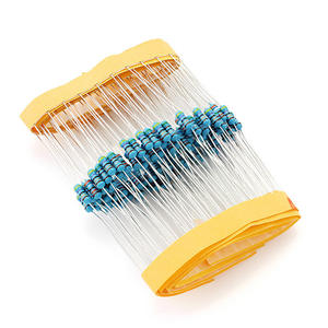 1/4W 1% 0.25W Résistances annulaires couleur film métallique <span class=keywords><strong>1K</strong></span> 10K 100K 1R 10R 100R <span class=keywords><strong>Euro</strong></span> 1M - Product Image 1