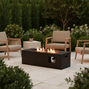 Brasero de Gas Natural Peaktop, 40000 BTU, Diseño Ecológico con Perlas de Vidrio para Calefacción Exterior y Fiestas - Product Image 1