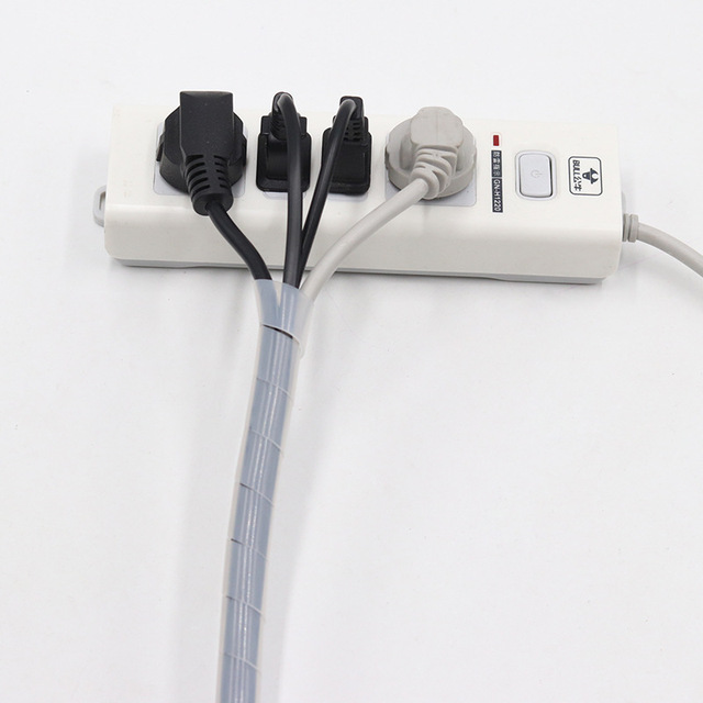 High Quality Spiral PE Wrapping Tube Protective Wire Sleeve and Roll for Free Shipping