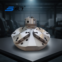 Étau de banc manuel modulaire de haute précision, auto-centrant, pour fraisage CNC, avec composants de base à roulement, en acier allié de 6 pouces