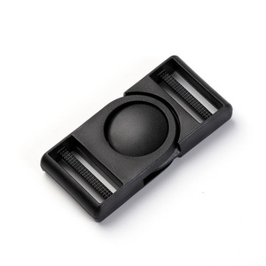 Boucle latérale en plastique 25 mm noire réglable pour chapeau, résistante à l'usure, durable - Product Image 2