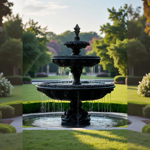 น้ำพุหินอ่อนรักษ์โลกผลิตจากโรงงาน น้ำพุหินขนาดใหญ่สำหรับตกแต่งสวนกลางแจ้ง โรงแรม และวิลล่า - Product Image 4