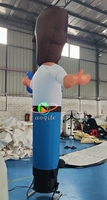 Danseur gonflable publicitaire personnalisé en tissu Oxford, tube de danseur gonflable de 10-12 pieds pour événements sportifs et promotionnels