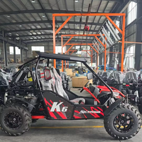 Nouveau design R5S-4 300CC Kart à pédales 4 temps 4 places Suspension indépendante Transmission par arbre