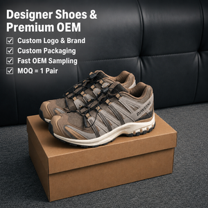 Zapatos de Diseño de Lujo para Hombre y Mujer, Alta Calidad, Color Caqui Marrón, Estilo Gorpcore, para Caminar, Correr por Senderos y Senderismo, Nuevos - Product Image 1