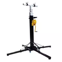 Support de scène pliable mobile d'extérieur de 6 m de hauteur, support de levage robuste pour éclairage de scène et support à manivelle pour événements DJ