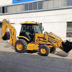 उच्च गुणवत्ता वाला छोटा मिनी फ्रंट एंड अल्ट्रा प्रो टॉप स्पीड आर्टिकुलेटेड डीजल बैकहो लोडर चार पहिया स्टीयरिंग बैकहो लोडर - Product Image 5