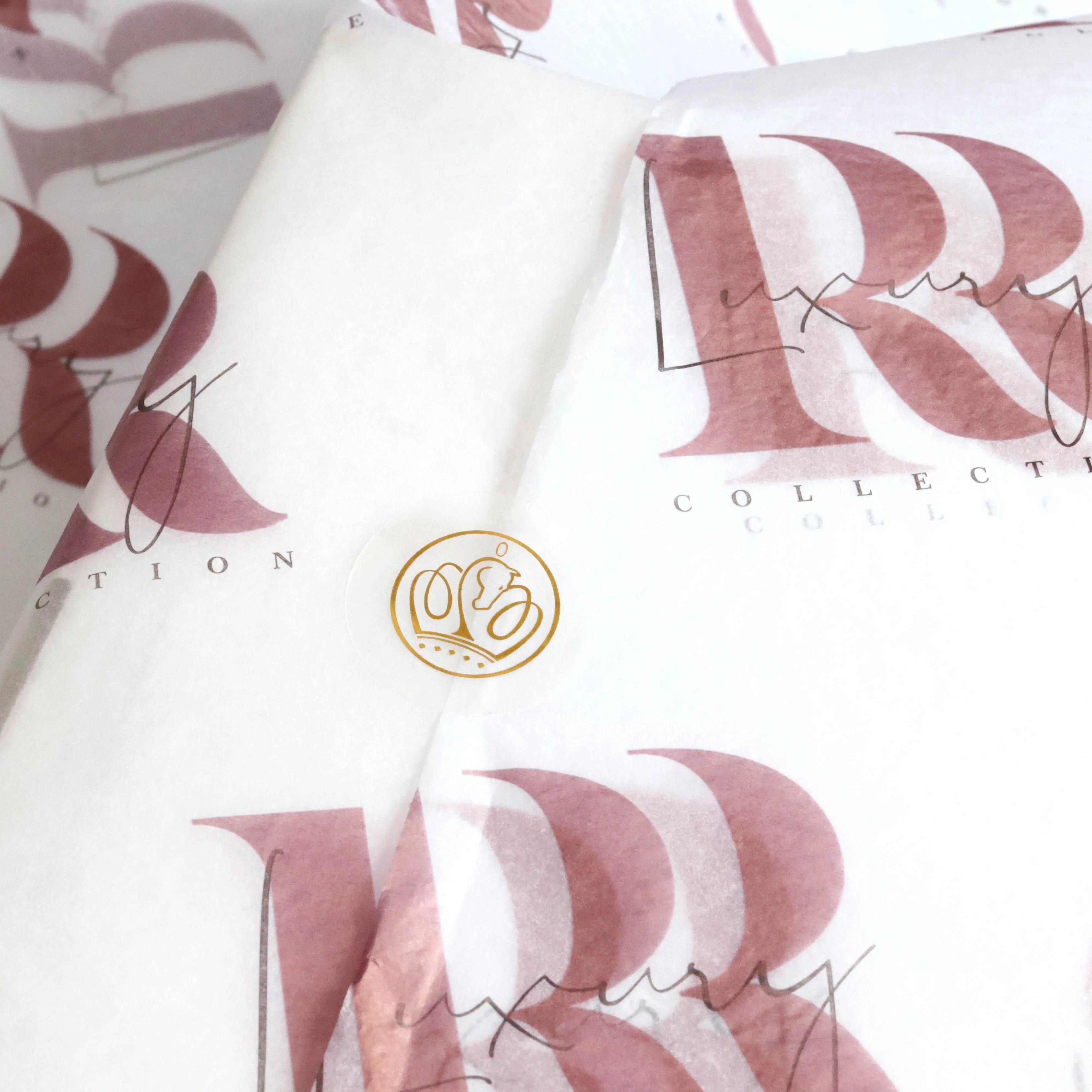 Günstige Custom Company Logo Kleidung Geschenk verpackung Verpackung Weiches transparentes Tissue Packpapier