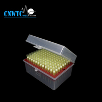 Embouts de pipette à faible rétention de 200 µl, en plastique stérile, en rack, embouts de pipette de 100 µl P1000, sans ADN/RNAse