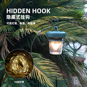 Lanterne LED de camping extérieure rechargeable par USB-C, éclairage d'ambiance pour tente avec plusieurs modes, longue durée - Product Image 4