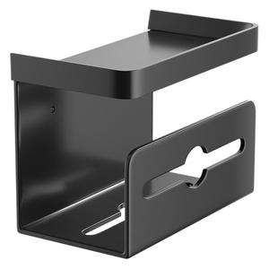 Porte-papier toilette mural en acier au carbone, support de rangement pour salle de bain, boîte à mouchoirs - Product Image 1