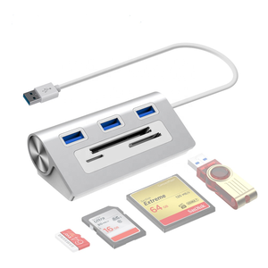 3-Port USB 3.0 Hub with <strong>Type</strong> C Interface USB 2.0 Compatible Adapter for Laptop &amp; <strong>Computer</strong> Card Reader <strong>Data</strong> Splitter in Stock - Product Image 1