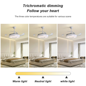 <span class=keywords><strong>Ventilador</strong></span> <span class=keywords><strong>de</strong></span> <span class=keywords><strong>Techo</strong></span> Retráctil <span class=keywords><strong>de</strong></span> 42 Pulgadas con Control Remoto y Aspas Plegables <span class=keywords><strong>de</strong></span> Acrílico con Luz, en Oferta - Product Image 5